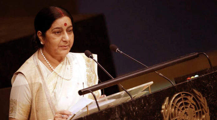 विदेश मंत्री सुषमा स्वराज (Sushma Swaraj) ने पाकिस्तान पर जमकर हमला बोला,आतंकवाद फैलाने का आरोप लगाया
