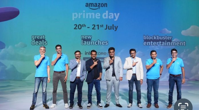 डिस्कवर जॉय: अमेजन इंडिया ने की प्राइम डे 2024 डील्स की घोषणा 20 और 21 जुलाई को प्राइम मेंबर्स के लिए शानदार डील्स, नए प्रोडक्ट लॉन्च, ब्लॉकबस्टर मनोरंजन और भी बहुत कुछ