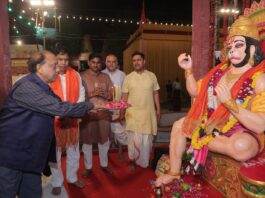 श्री धार्मिक लीला कमेटी द्वारा गणेश पूजा के साथ रामलीला मंचन की शुरुआत